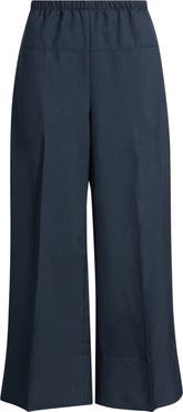 Theory City Twill Crop Wide Leg Pants
