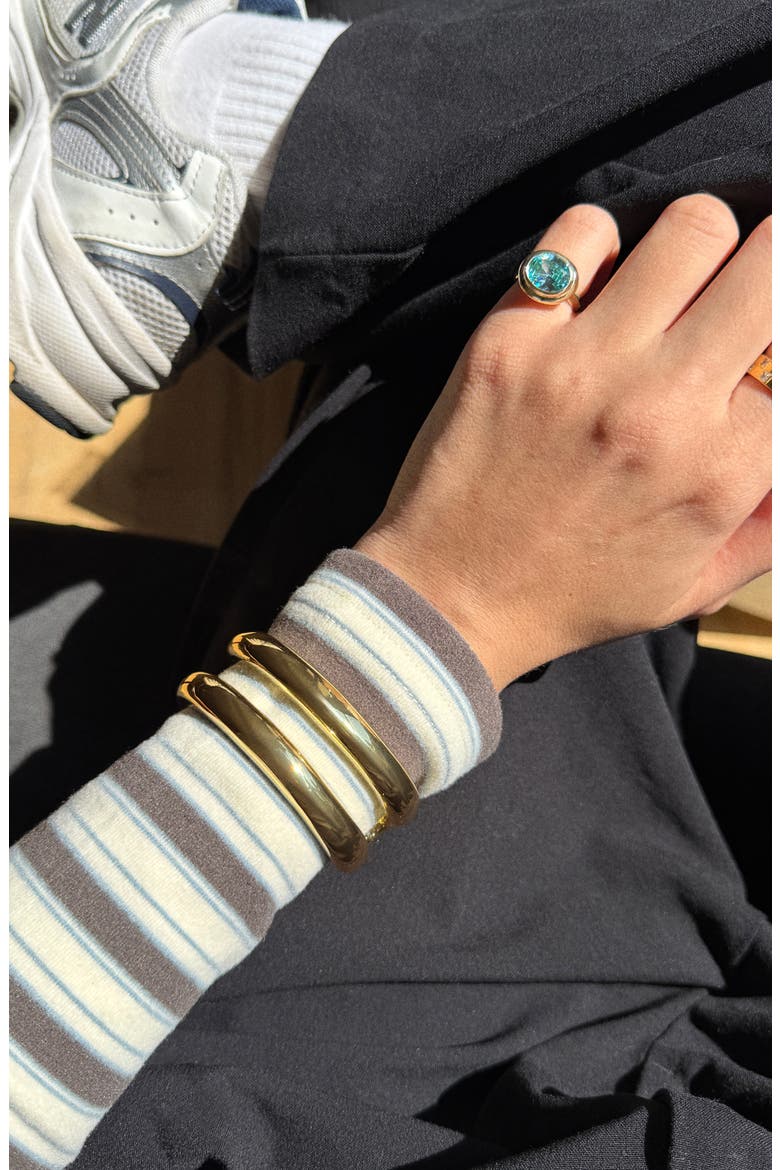 Harlow Cuff Bracelet, Alternate, color, GOLD