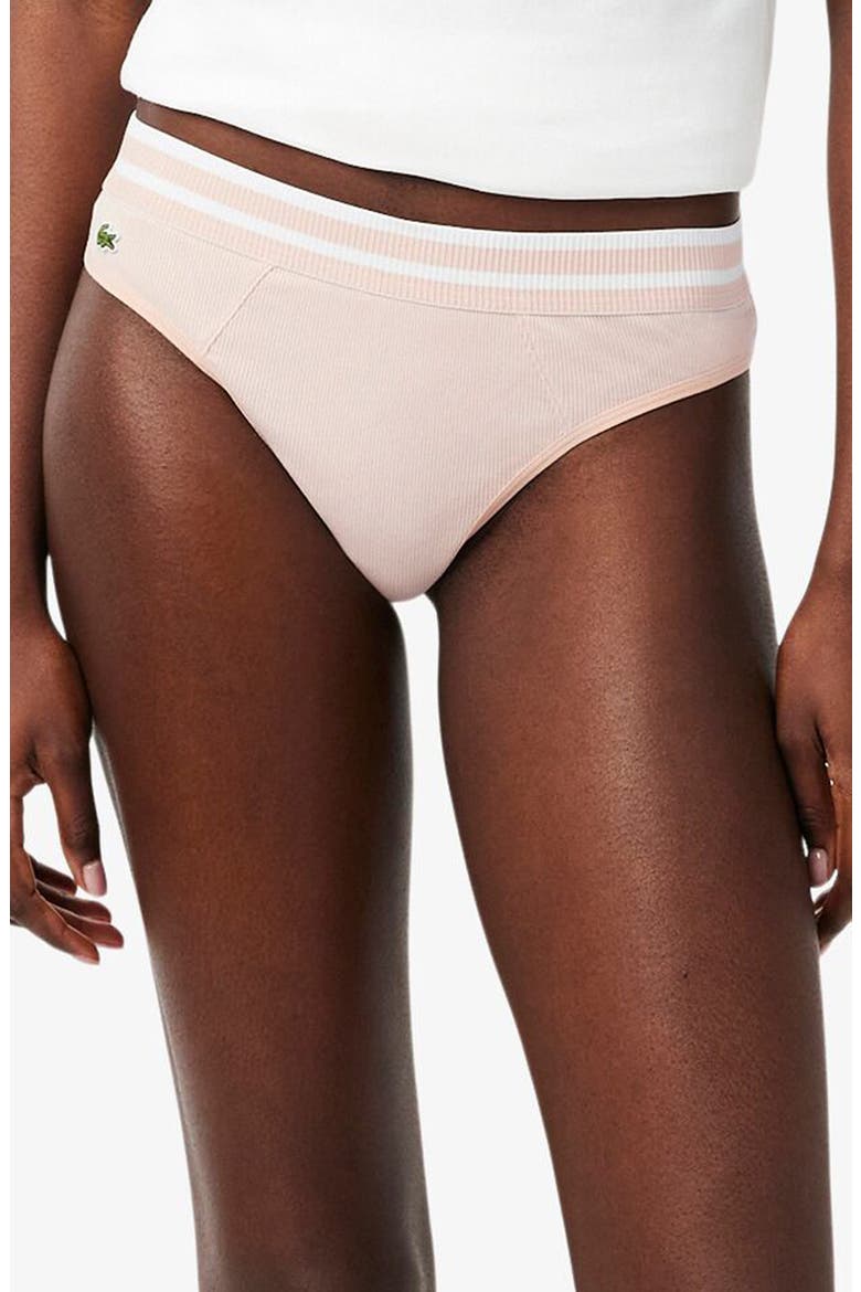 Cotton Blend Rib Thong, Main, color, S65 - BISTRE