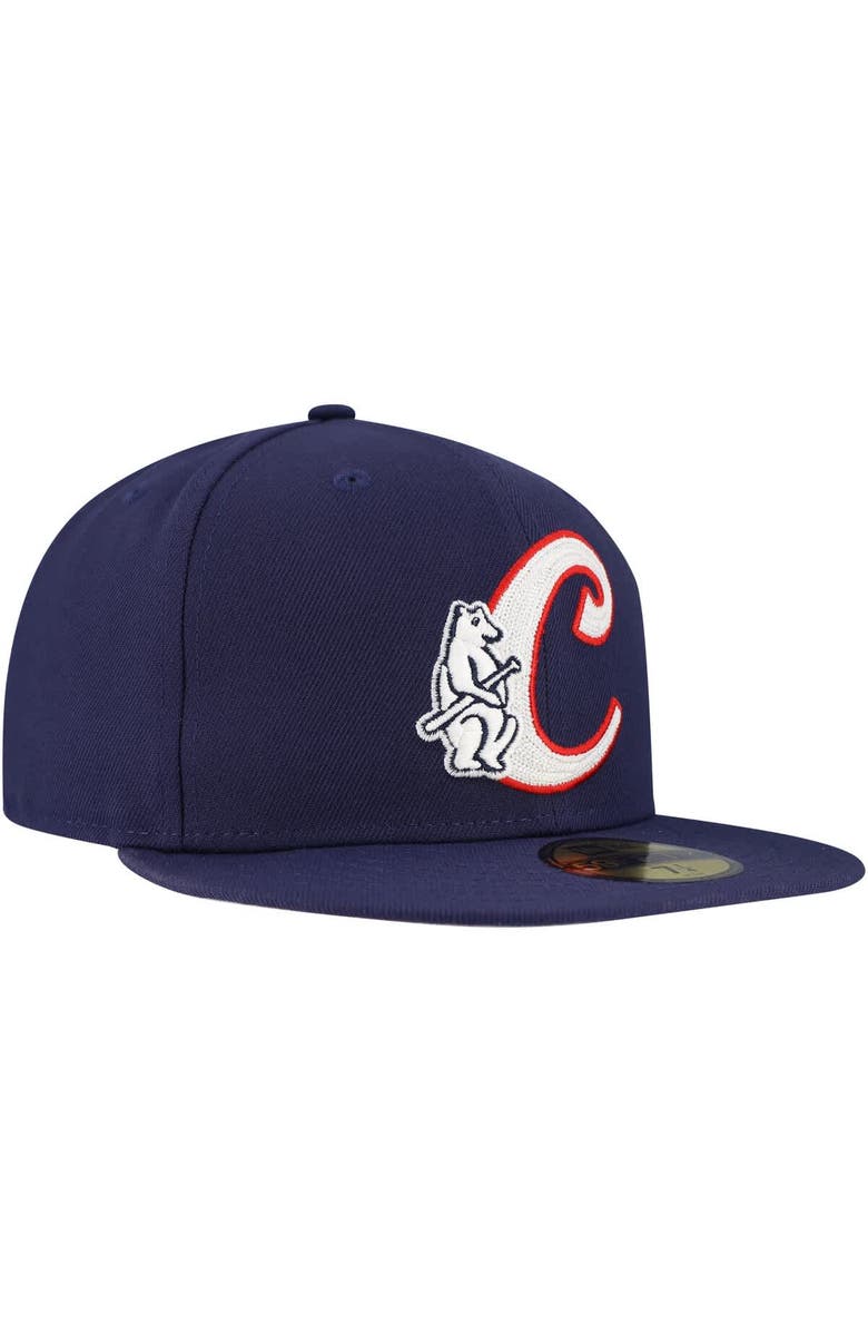 New Era Men's New Era Royal Chicago Cubs  Duo Logo 2.0 59FIFTY Fitted Hat, Alternate, color, Navy