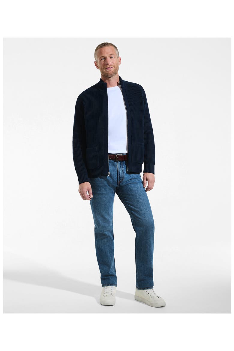 Long Sleeve Drifter Full Zip Cardigan Sweater, Alternate, color, Radiant Navy