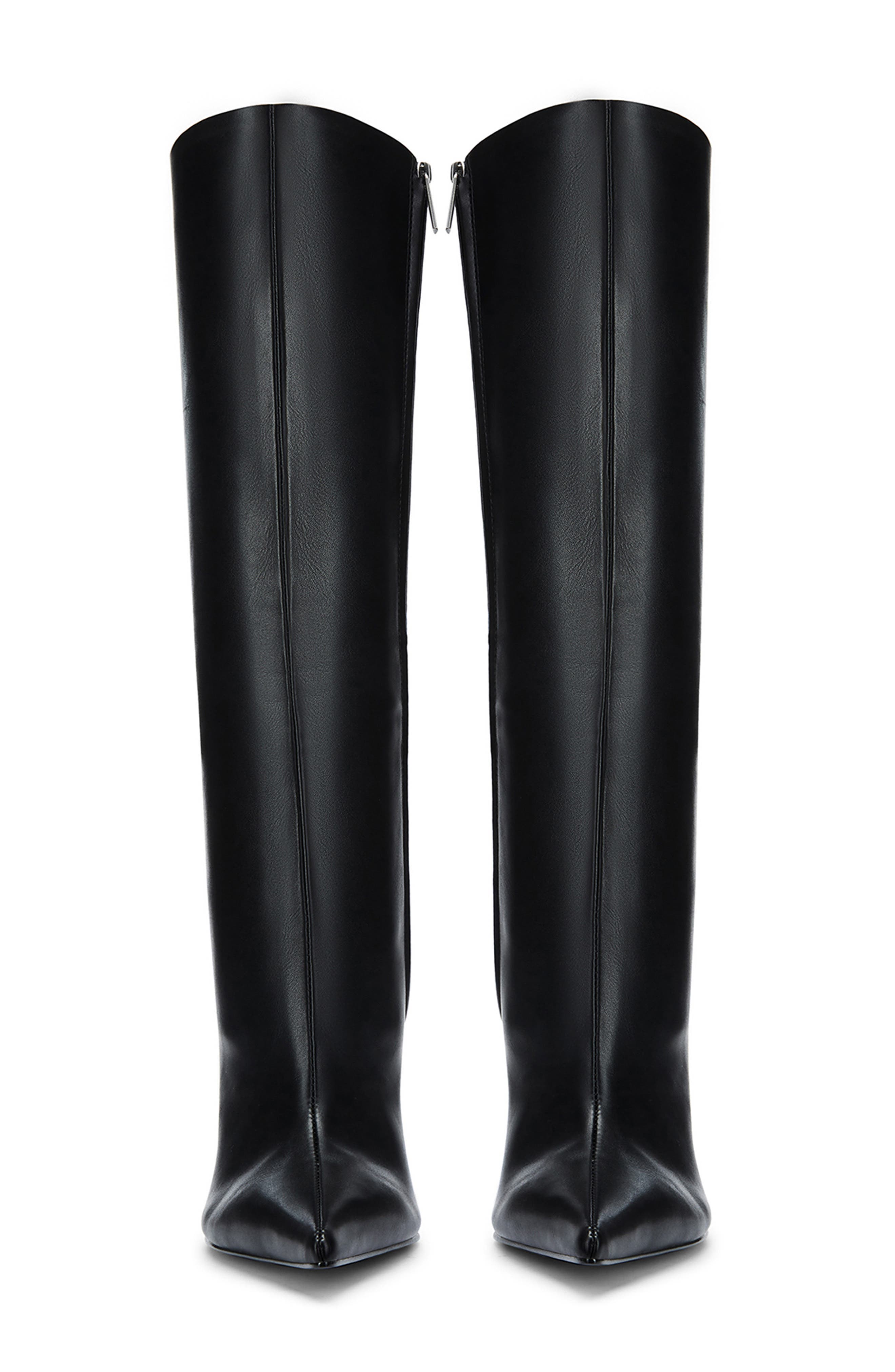 FEMME LA Vienna Pointed Toe Knee High Boot, Alternate, color, Black