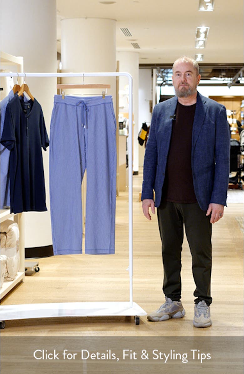 Pinstripe Seersucker Pajama Pants, sales video thumbnail