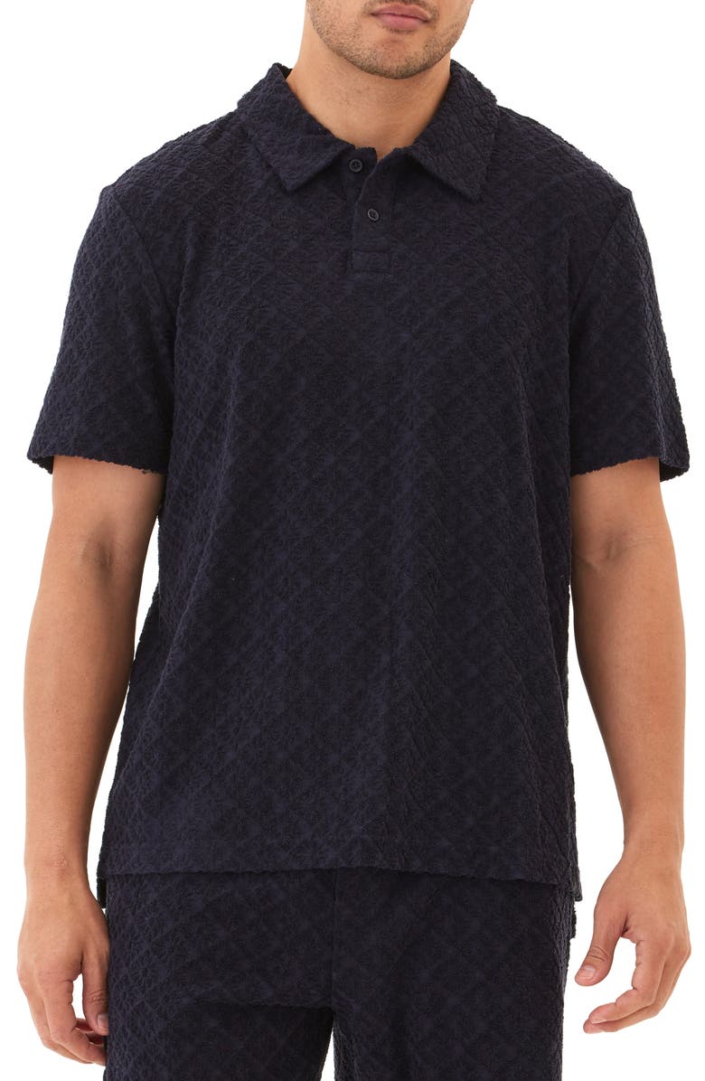 Threads 4 Thought Darryn Jacquard Knit Polo, Main, color, 