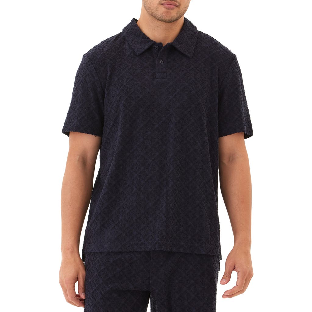 Threads 4 Thought Darryn Jacquard Knit Polo
