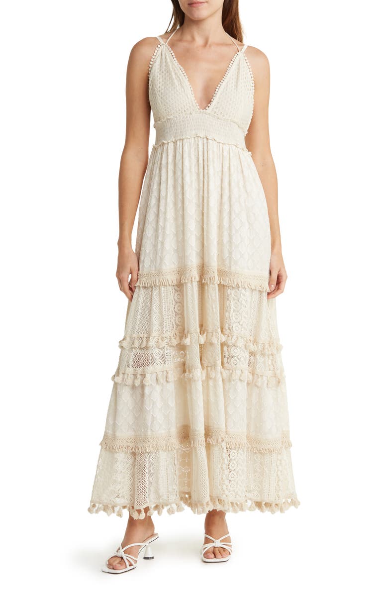 RANEES Backless Lace Dress, Main, color,