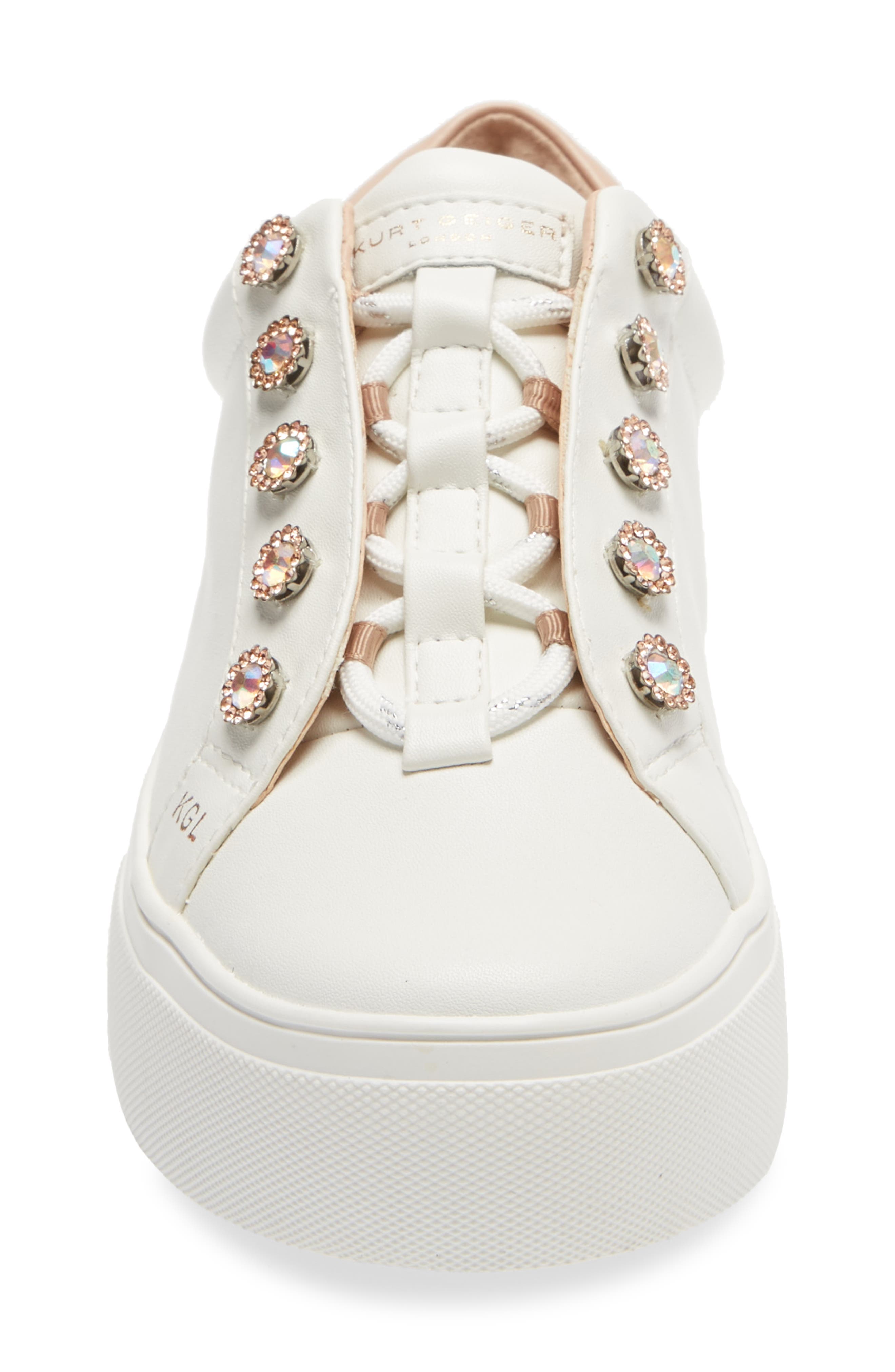 Liviah Platform Sneaker, Alternate, color, WHITE LEATHER