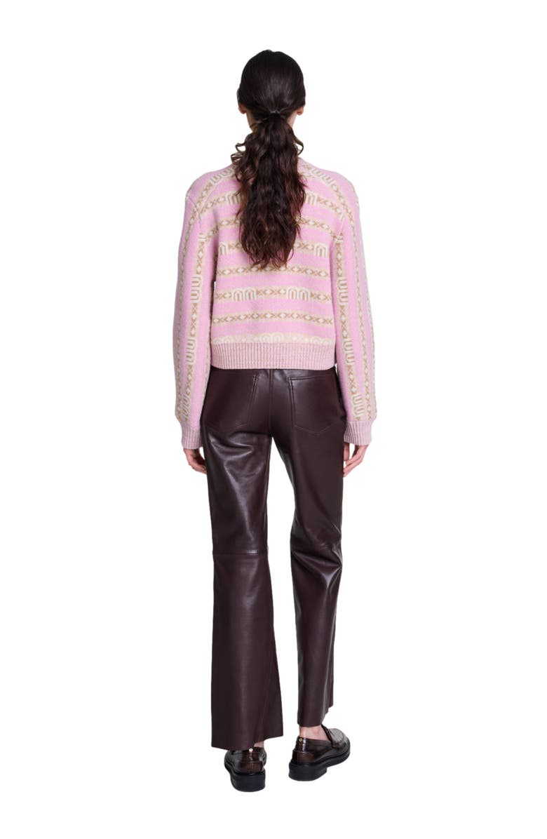 maje Leather trousers, Alternate, color, 