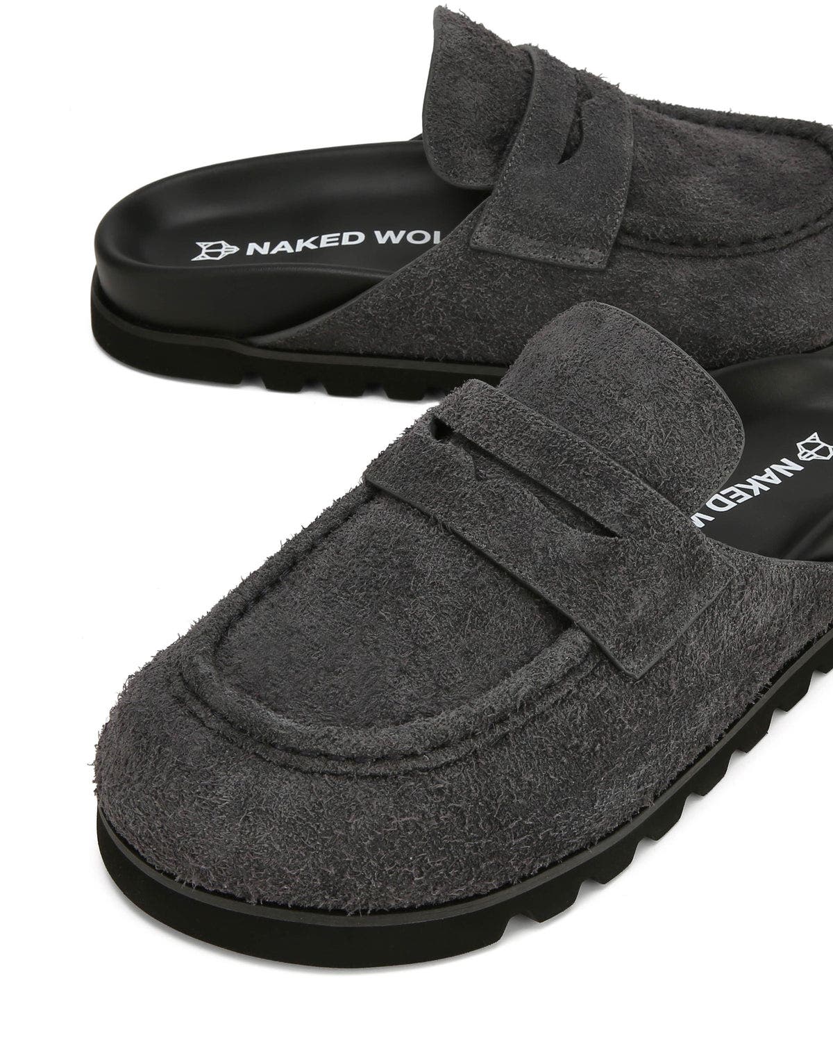 Naked Wolfe Cord Dark Grey Hairy Suede, Alternate, color, Dark Grey