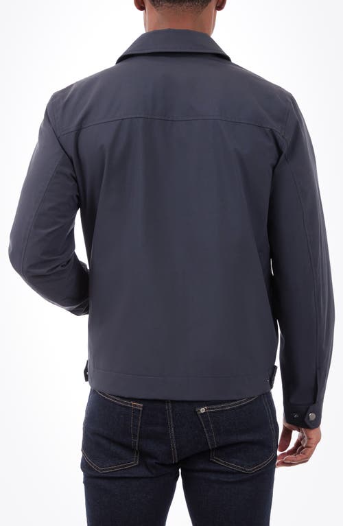London Fog Athens Hipster Water Resistant Jacket In Blue