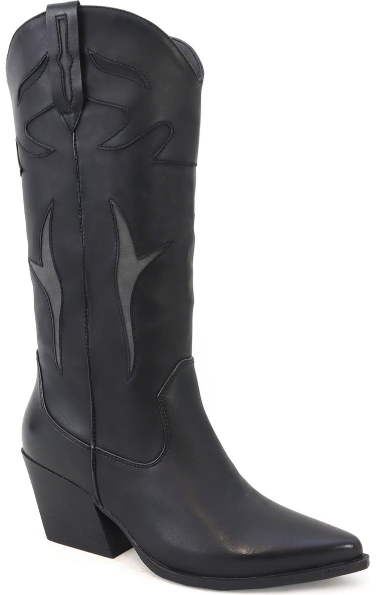 YOKI Gayle 34 Western Boot, Main, color, Black