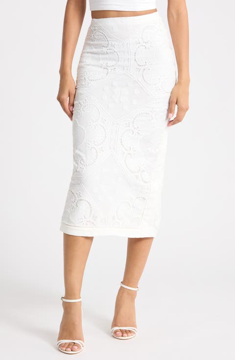 Cecilia Lace Midi Skirt