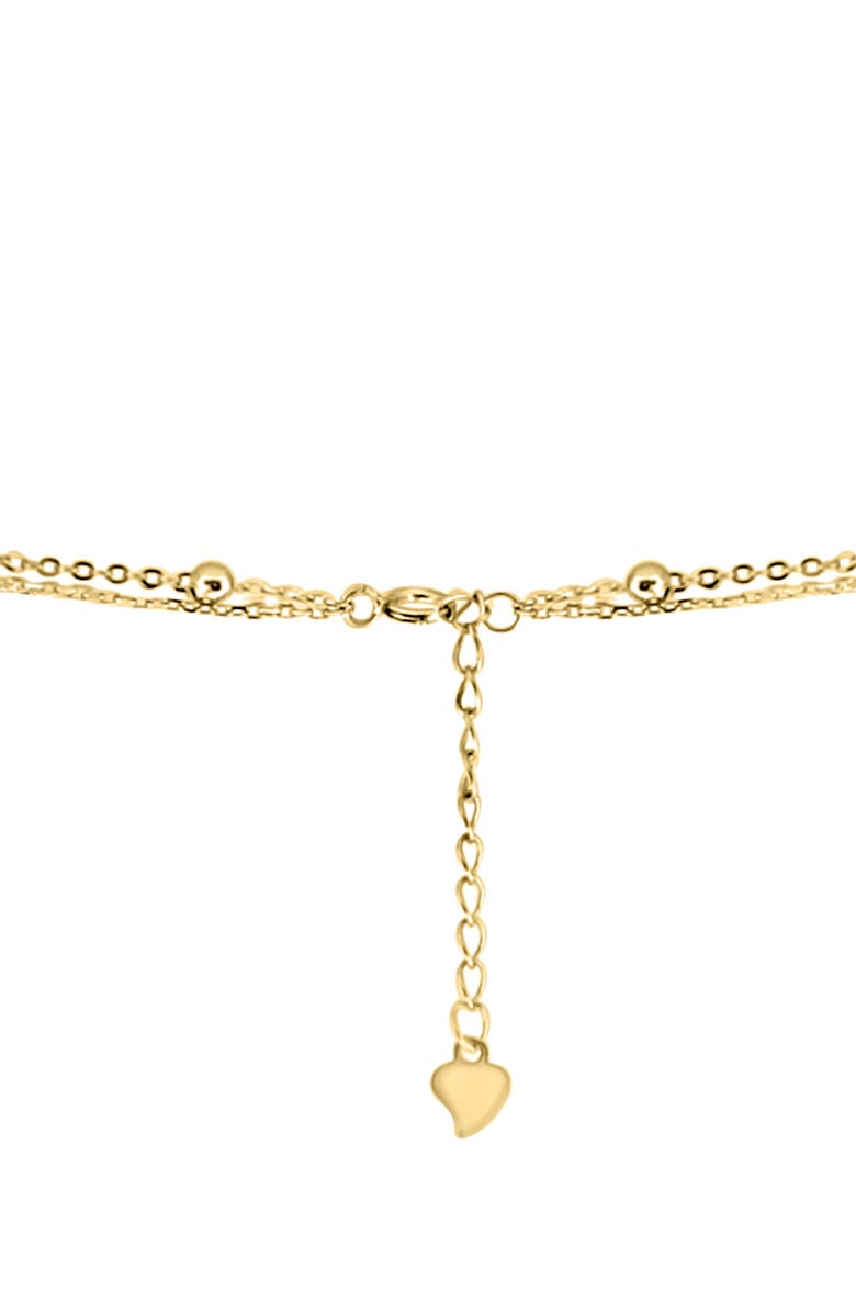 EFFY 14k Gold Plated Sterling Silver 6mm Freshwater Pearl Station Layered Necklace, Alternate, color, 