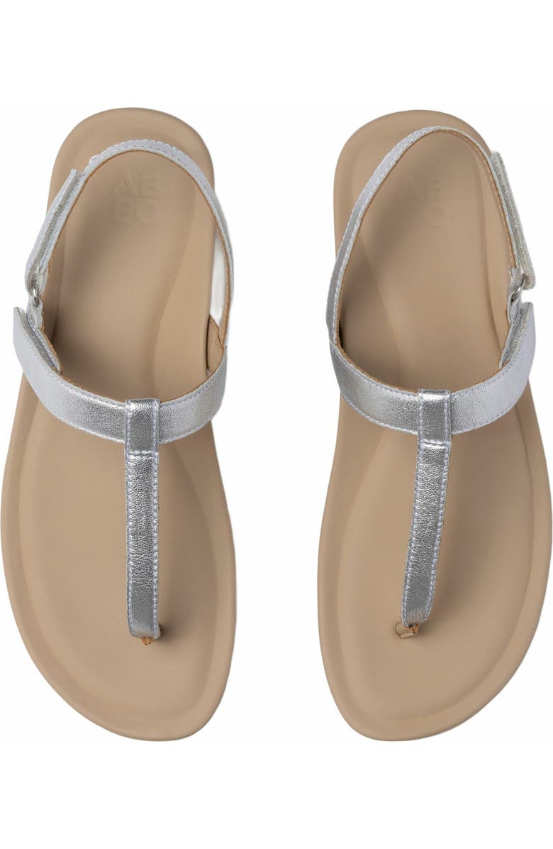 ABEO Oasis T Strap Sandal, Alternate, color, Silver - Regular