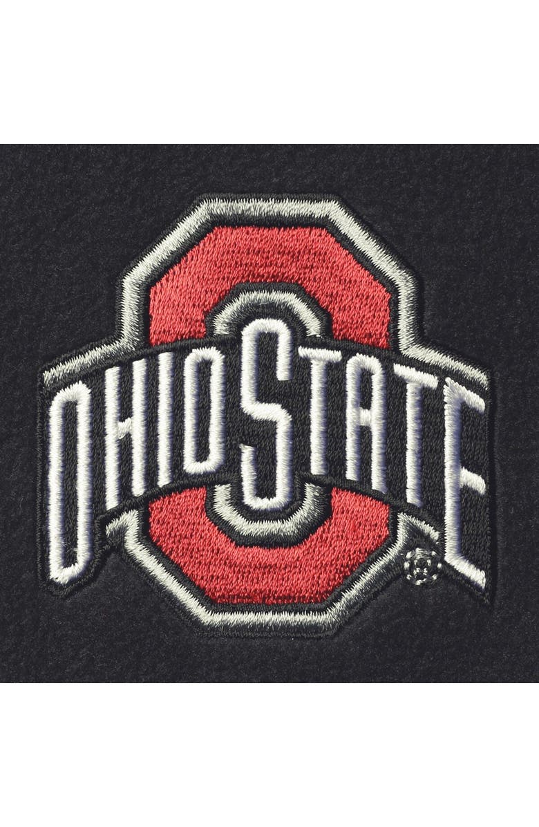 Columbia Men's Columbia Black Ohio State Buckeyes Big & Tall Flanker III Fleece Full-Zip Jacket, Alternate, color, 