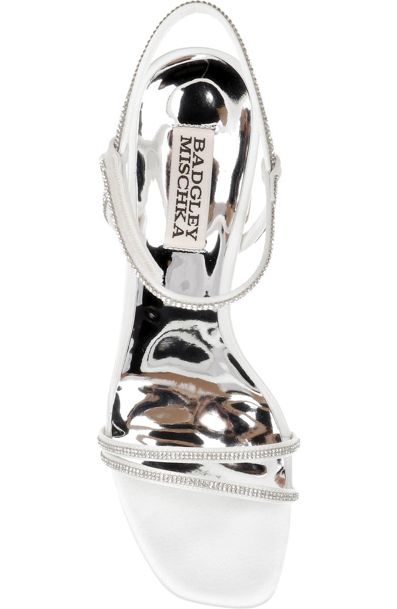 Badgley Mischka Collection Firey Ankle Strap Sandal, Alternate, color, Soft White