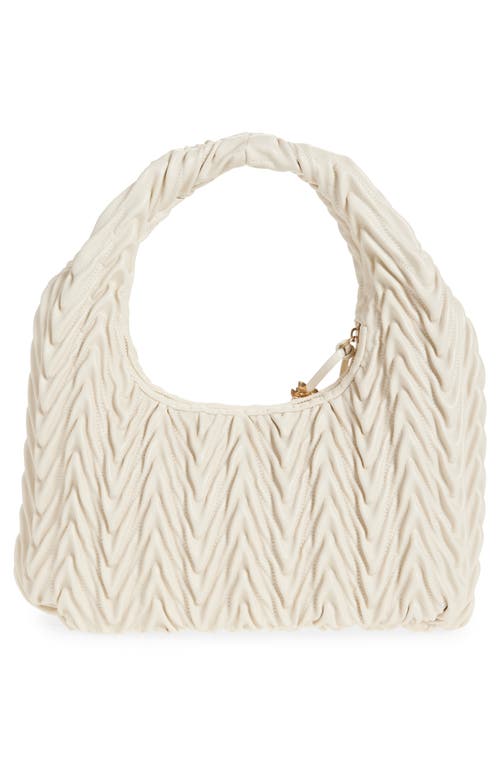 SAM EDELMAN SAM EDELMAN ARI QUILTED LEATHER HOBO BAG 