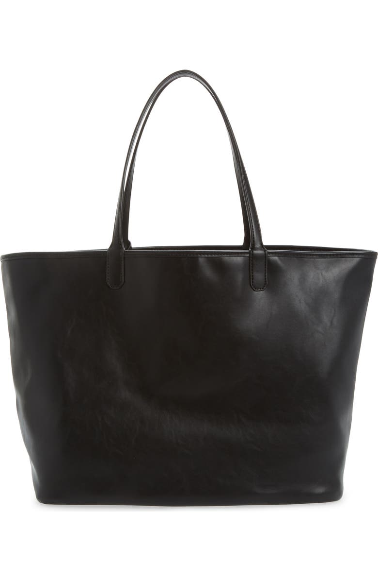 Mali + Lili Reversible Vegan Leather Tote, Main, color,