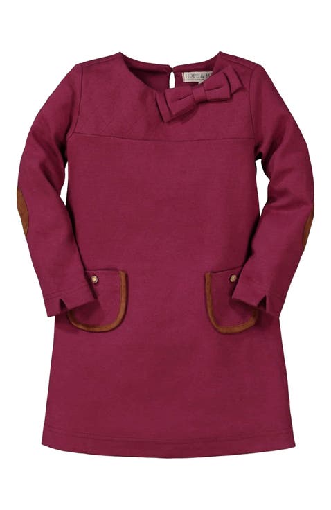 Baby Girls' Quilted Ponte Riding Dress, Infant