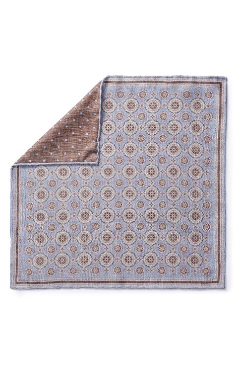 Selby Reversible Silk Pocket Square