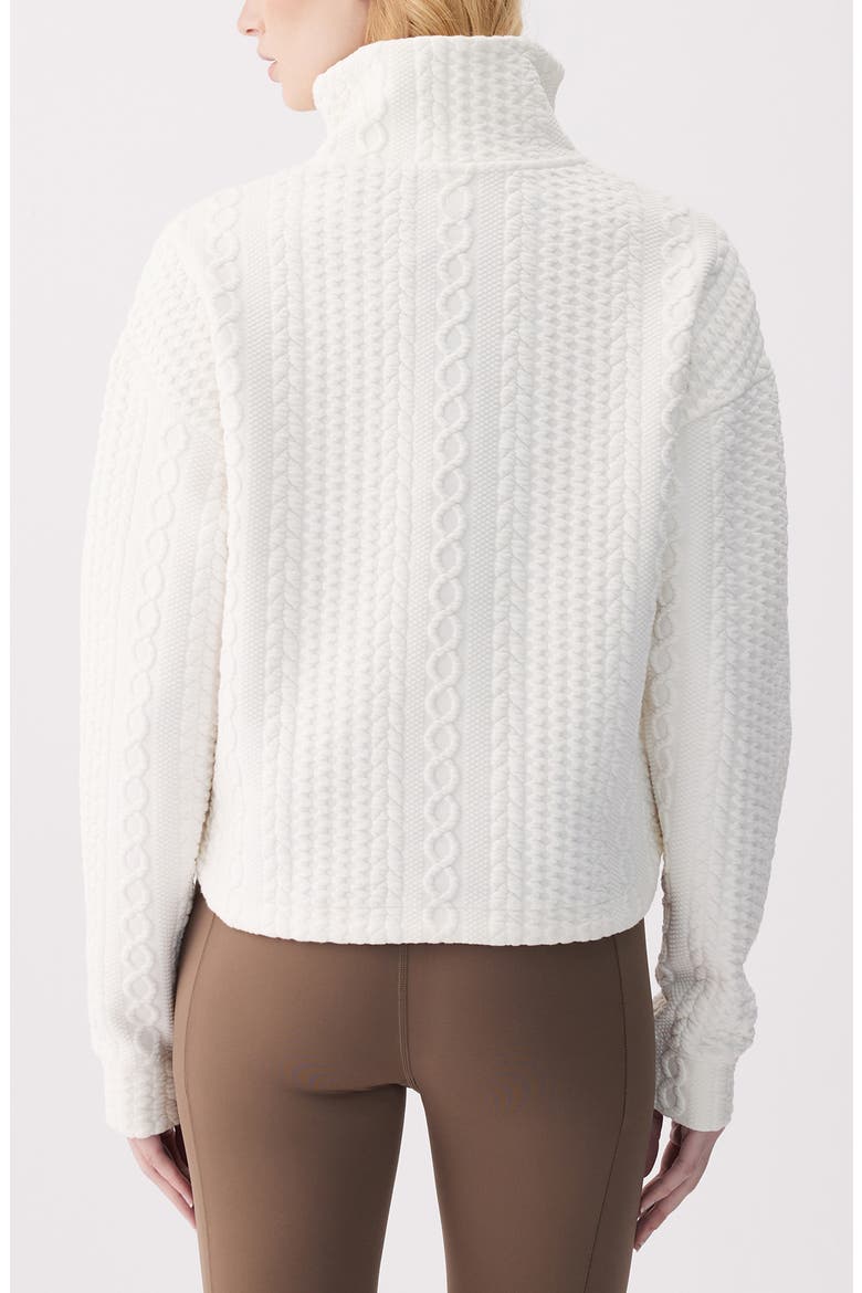 Colette Half Zip Top, Alternate, color, BIRCH