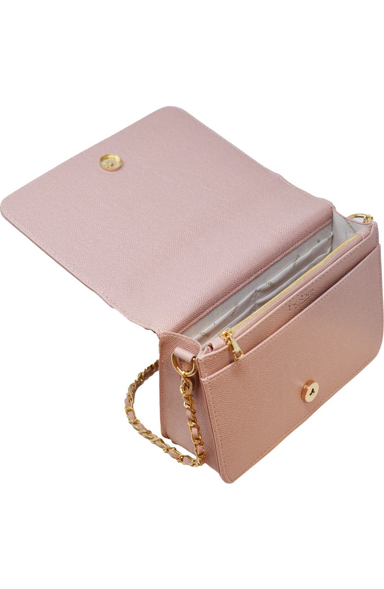 bebe Ailey Embossed Large Crossbody Bag, Alternate, color, Solid Dark Blush