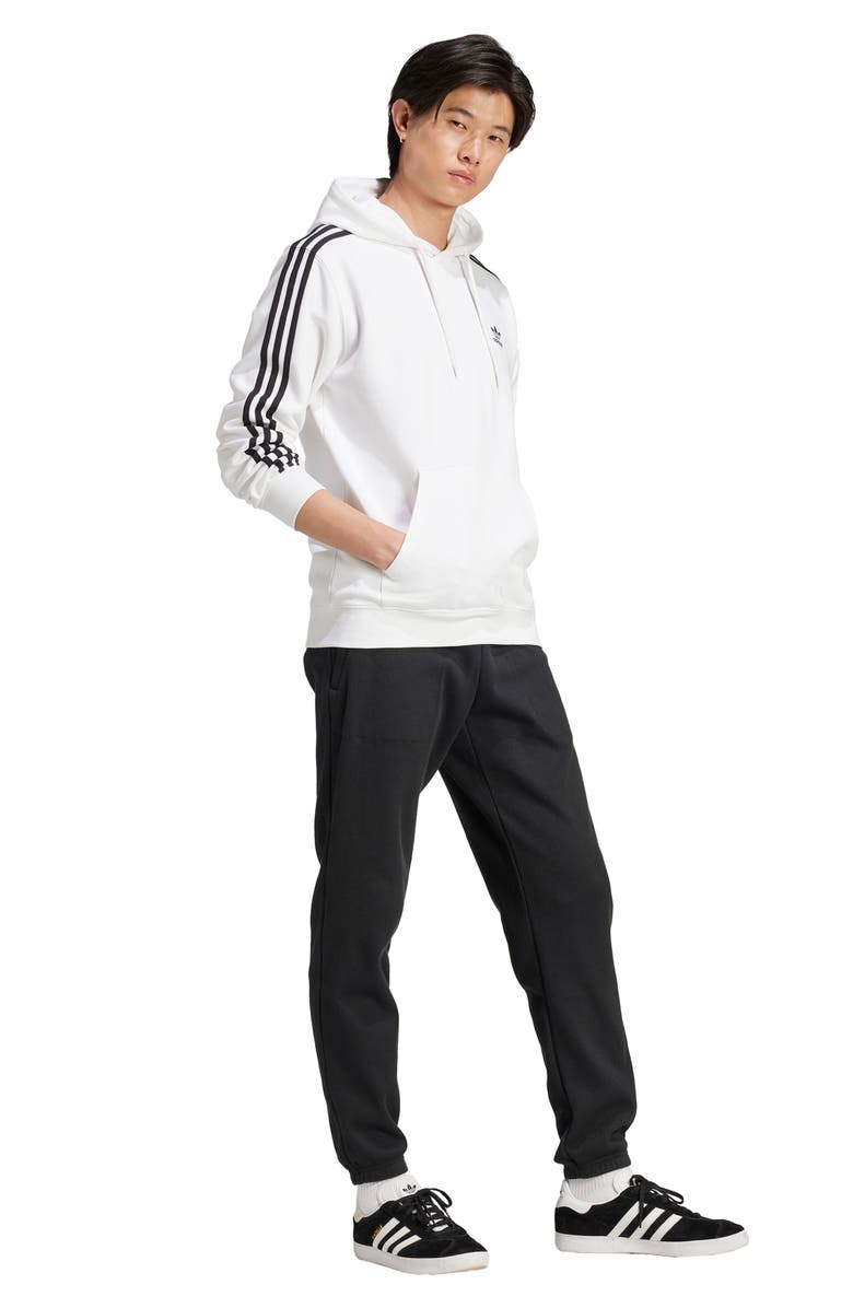 adidas Adicolor 3-Stripes Trefoil Logo Fleece Hoodie, Alternate, color,