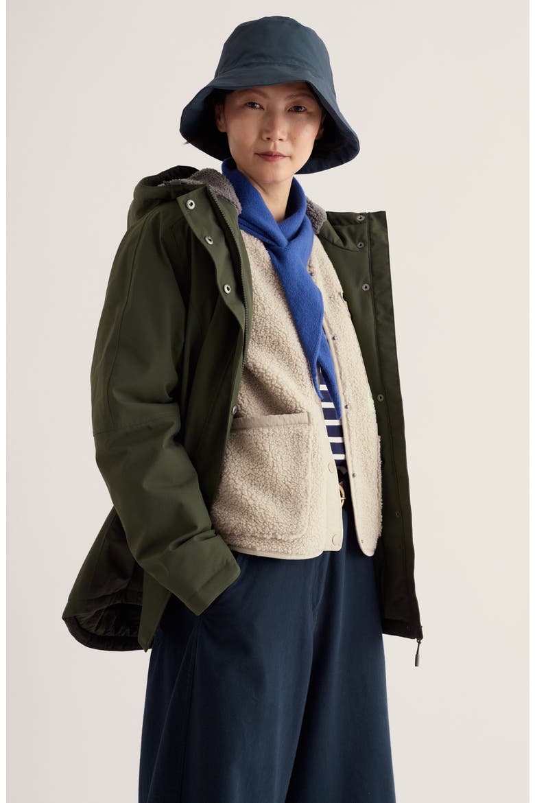 Janelle Waterproof Hooded Jacket, Alternate, color, WOODLAND