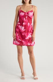 Hutch Pleated Neck Babydoll Minidress