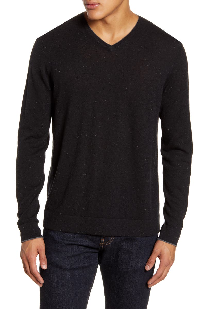 Nordstrom Signature Cashmere V-Neck Sweater, Main, color,