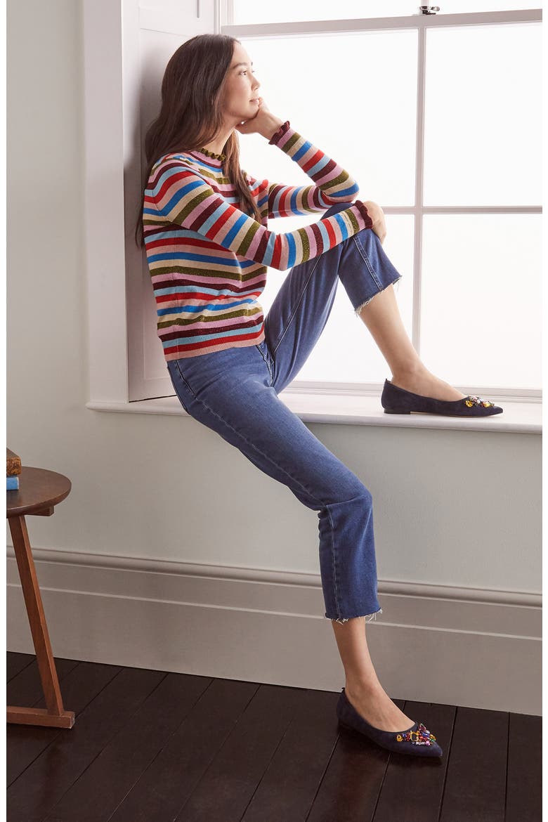 Lara Sparkle Stripe Sweater, Alternate, color, SPARKLE MULTI STRIPE