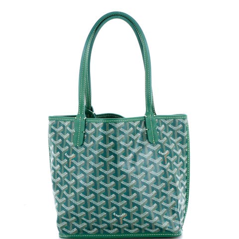 Anjou Reversible Tote Coated Canvas Mini