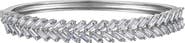 FZN Baguette Cubic Zirconia Bangle Bracelet