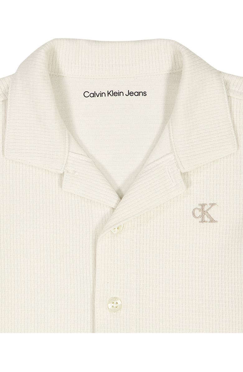 Calvin Klein Textured Woven Pajamas, Alternate, color, White