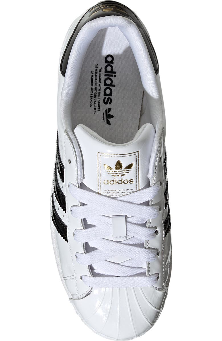 adidas Superstar II Sneaker, Alternate, color, White/ Black/ Gold Metallic