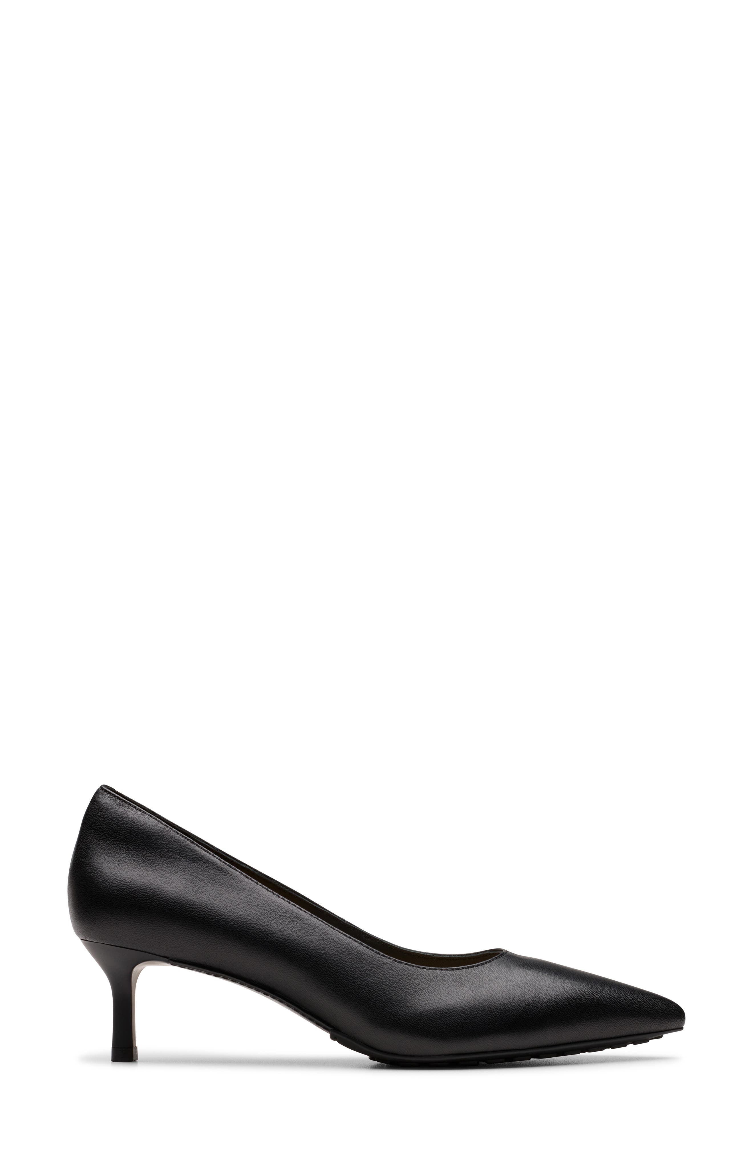 Clarks<sup>®</sup> Adela Court Pump, Alternate, color, Black Leather