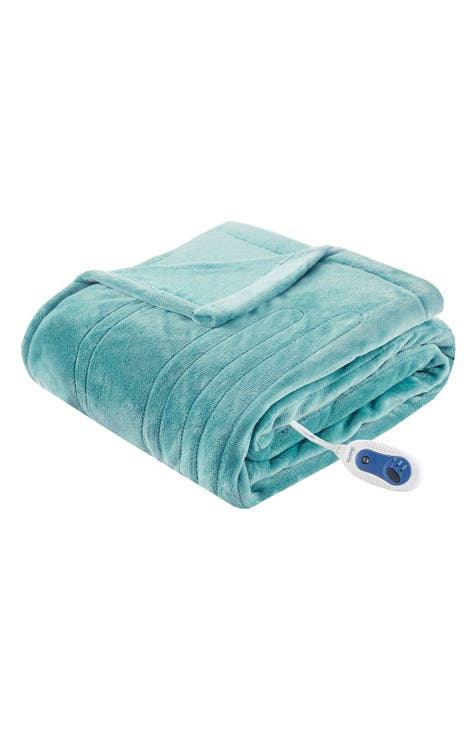 Plush Heated Throw Blanket - 70" x 60"