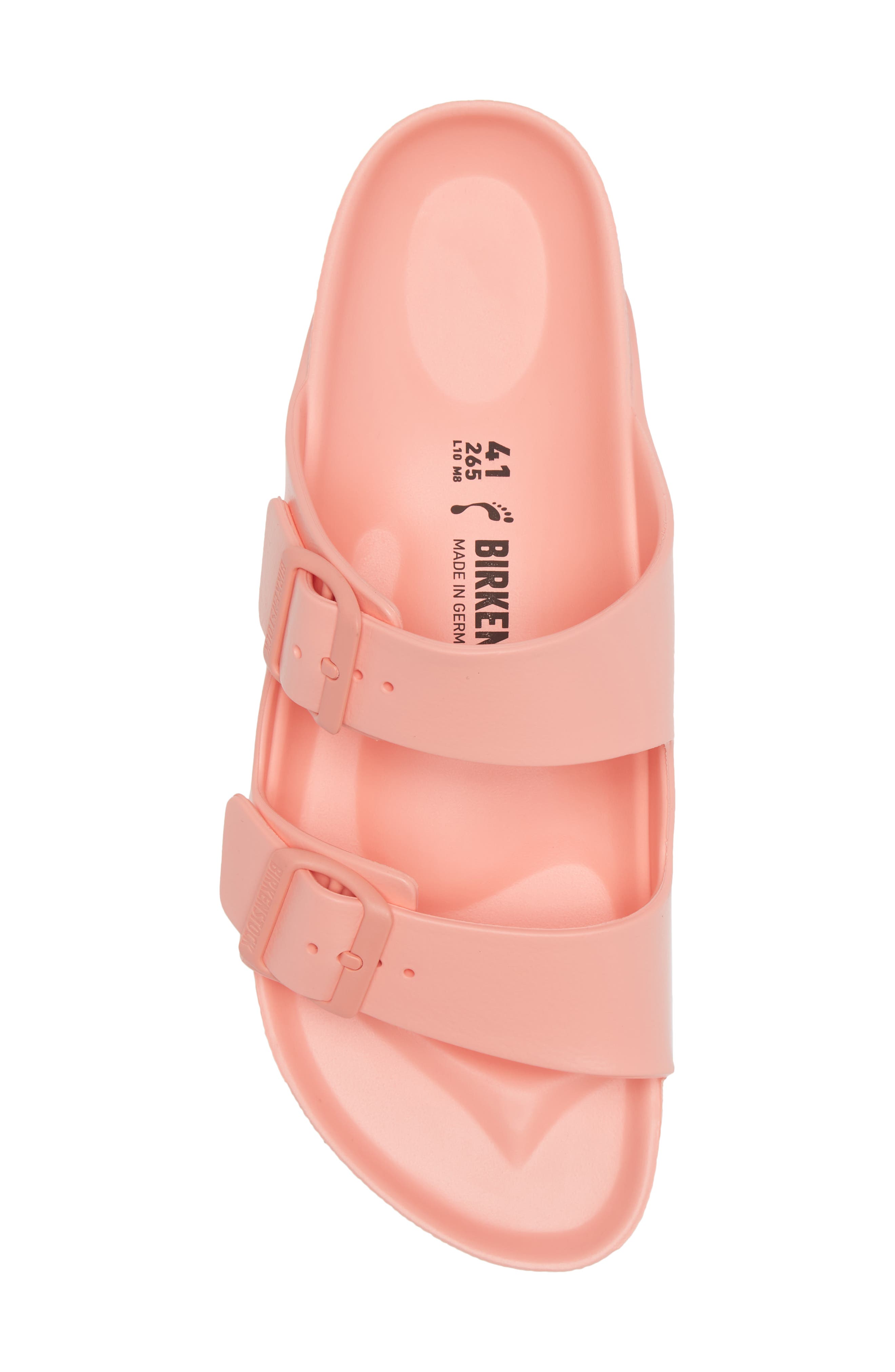 Birkenstock Arizona Essentials Waterproof Slide Sandal, Alternate, color, Coral Peach