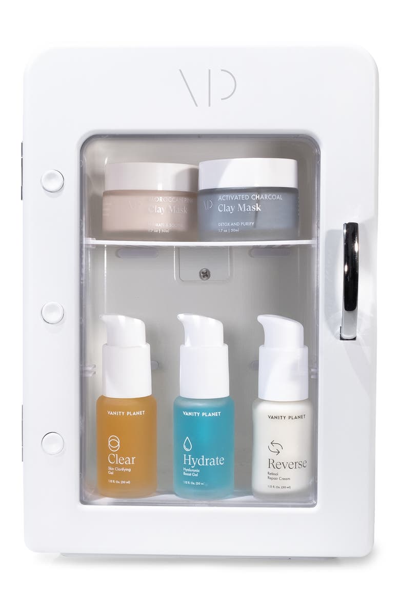 Fria Skin Care Fridge, Alternate, color, WHITE