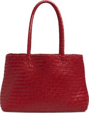 Madewell Handwoven Leather Tote
