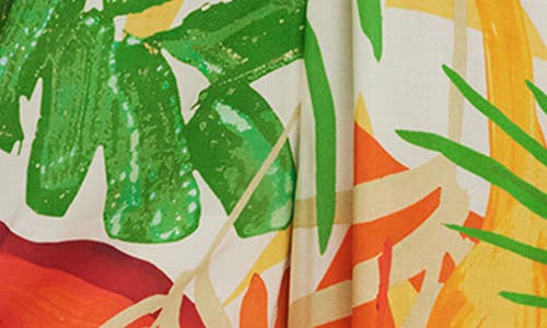 Desigual Tropical Print Halter Cover-up Jumpsuit