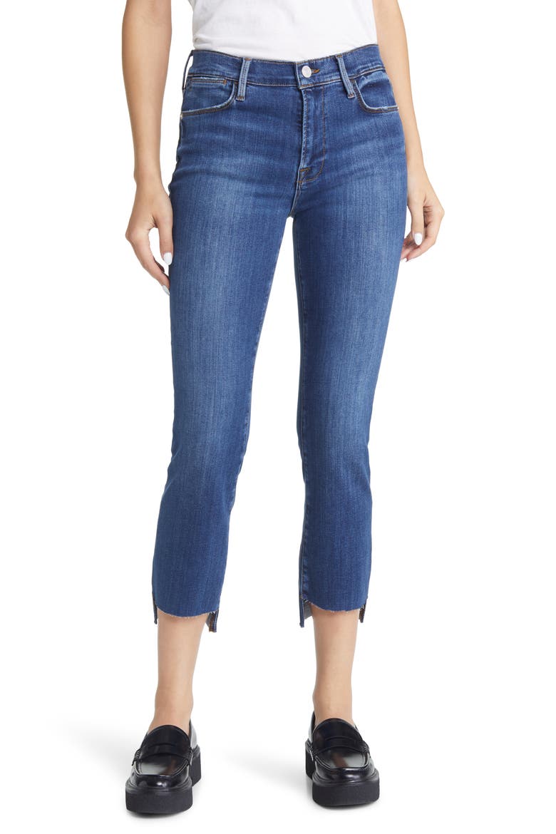Le High Step Hem Straight Leg Crop Jeans, Main, color, ORLENA