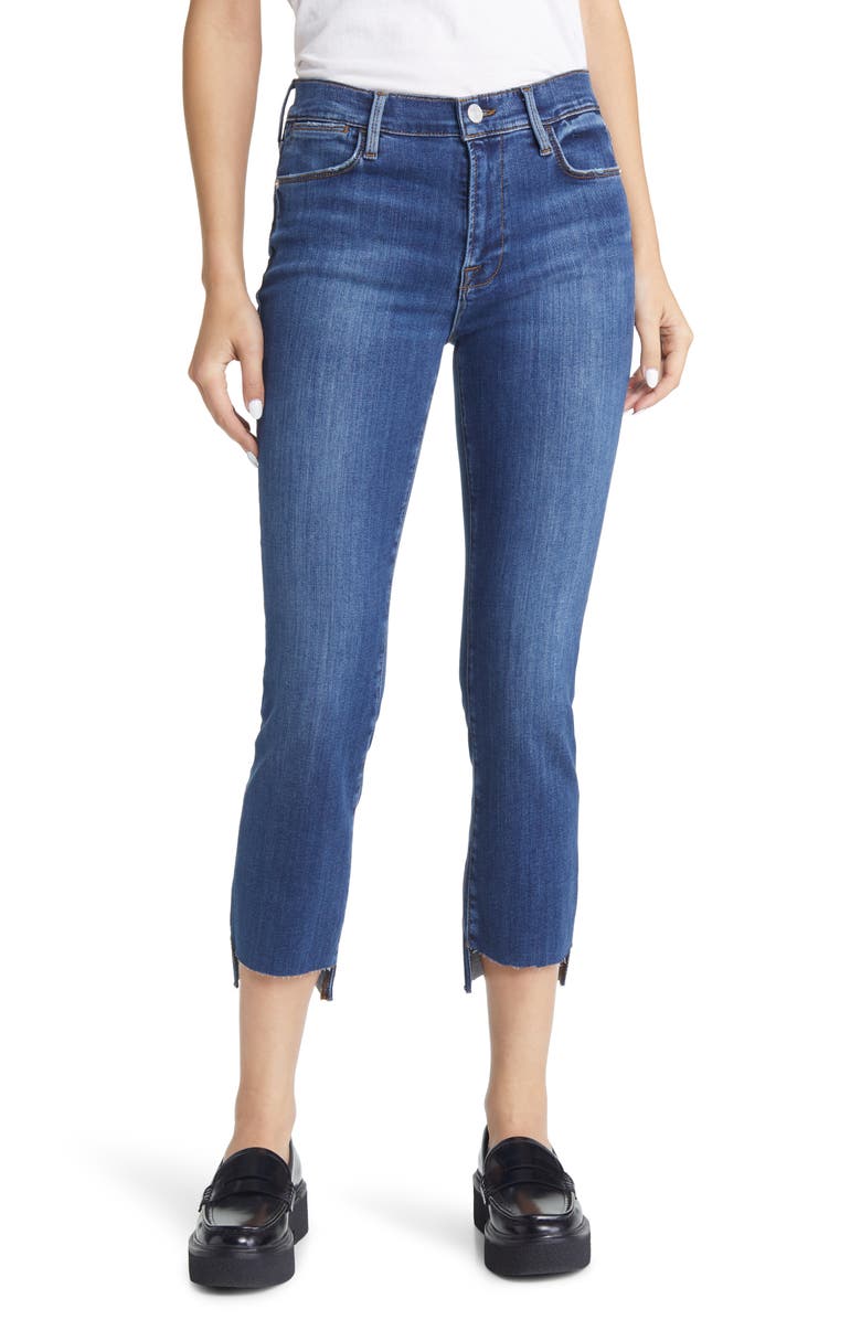 FRAME Le High Step Hem Straight Leg Crop Jeans, Main, color,