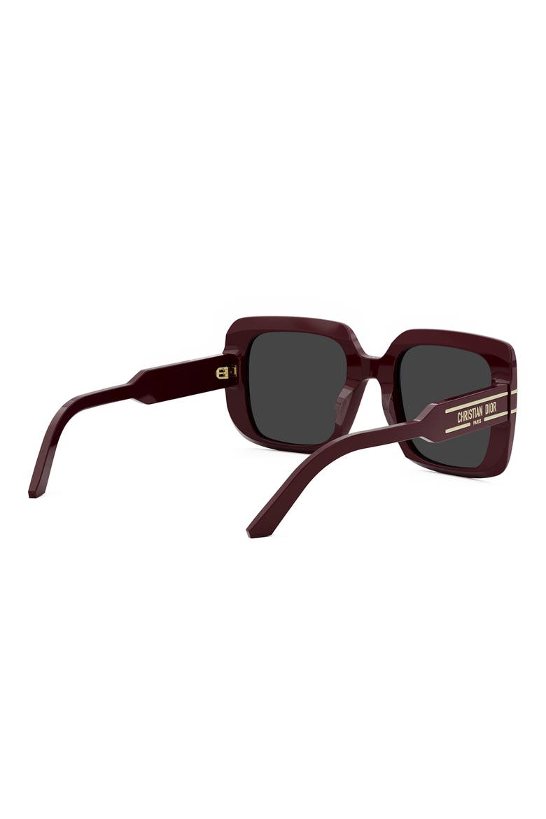 'DiorSignature S11I Square Sunglasses, Alternate, color, GRYO/SMKG