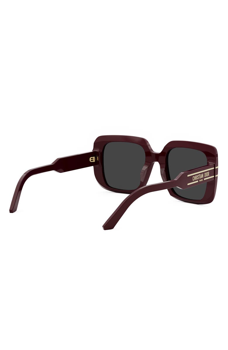 DIOR 'DiorSignature S11I Square Sunglasses, Alternate, color, Bordeaux/ Other / Smoke