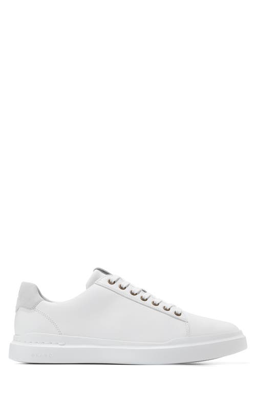 Cole Haan Grandprø Rally Ltt Low Top Sneaker In Optic White/microchip/optic Wh