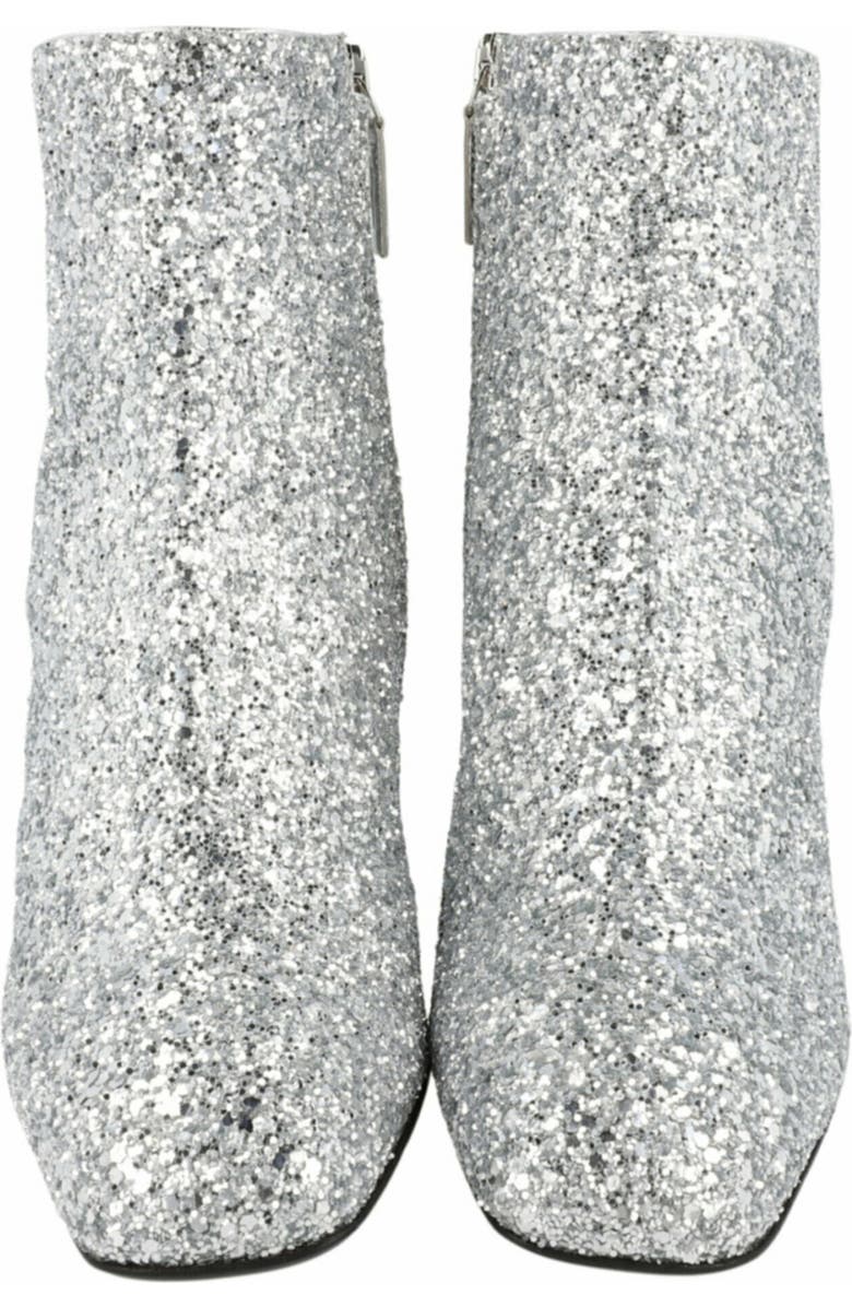 FERRAGAMO Sal 85 Glitter Ankle Boot, Alternate, color, Silver