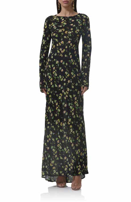 AFRM Jetta Floral Long Sleeve Maxi Dress