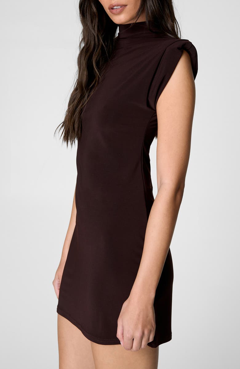 NASTY GAL Slinky Shoulder Pad Minidress, Alternate, color, 