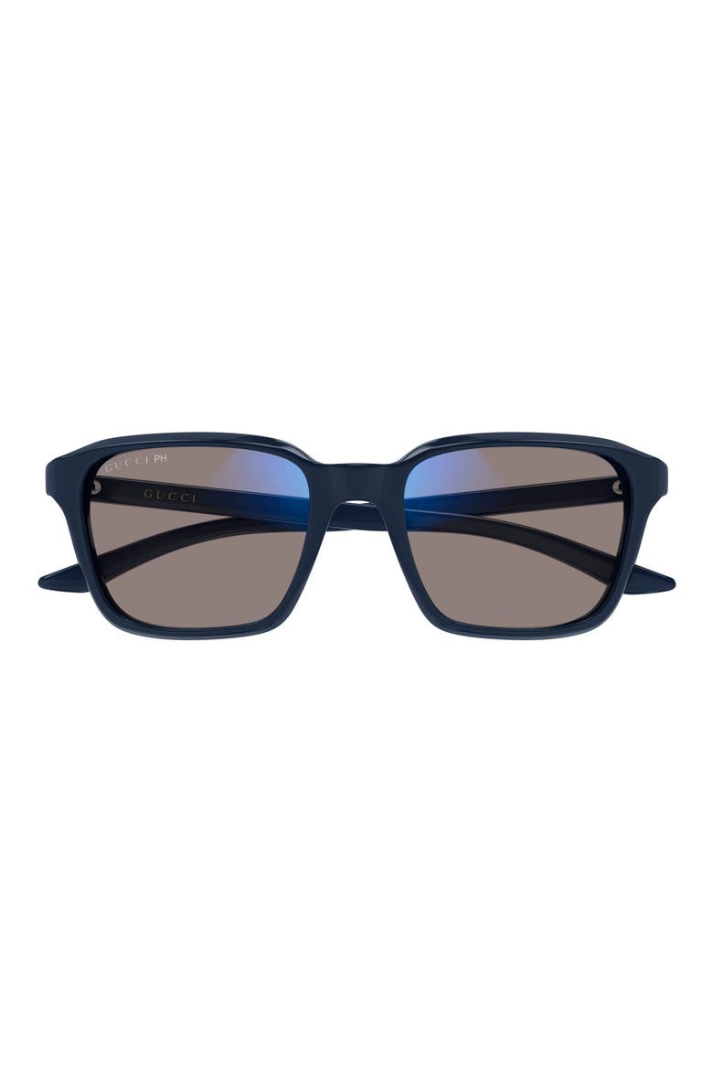 GG2078S Rectangle Sunglasses, Main, color, BLUE